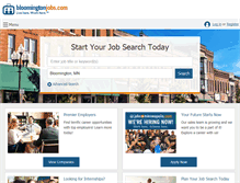 Tablet Screenshot of bloomingtonjobs.com